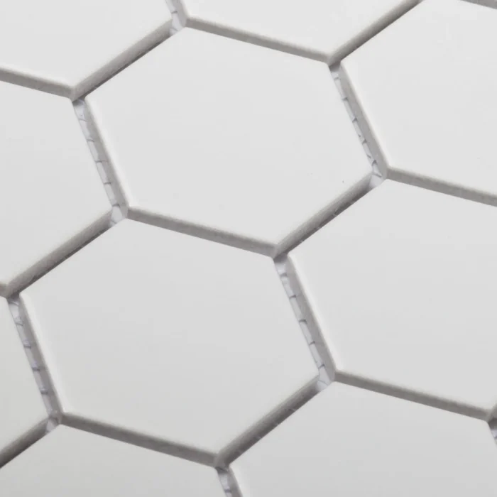 Керамическая мозаика Geometry Hexagon small White Matt 51x59 — изображение 3