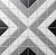 Керамическая мозаика Albion CUBE GREY