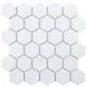 Керамическая мозаика Geometry Hexagon small White Matt 51x59
