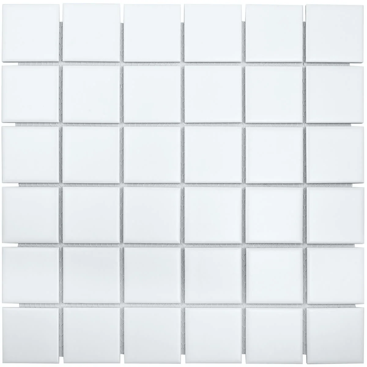 ac5bcee4d6fde9c07a45fa9dfaeca898 Керамическая мозаика 5х5 см White Matt 48х48 — изображение 1
