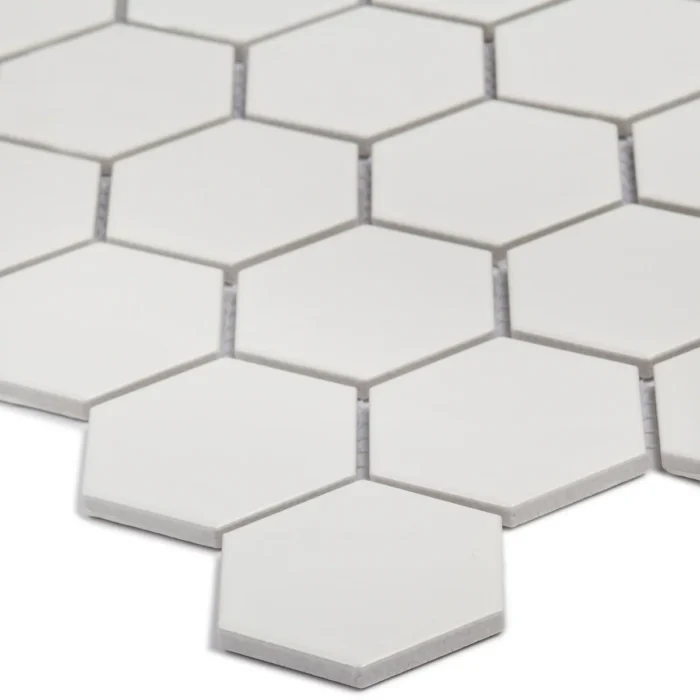 Керамическая мозаика Geometry Hexagon small White Matt 51x59 — изображение 2