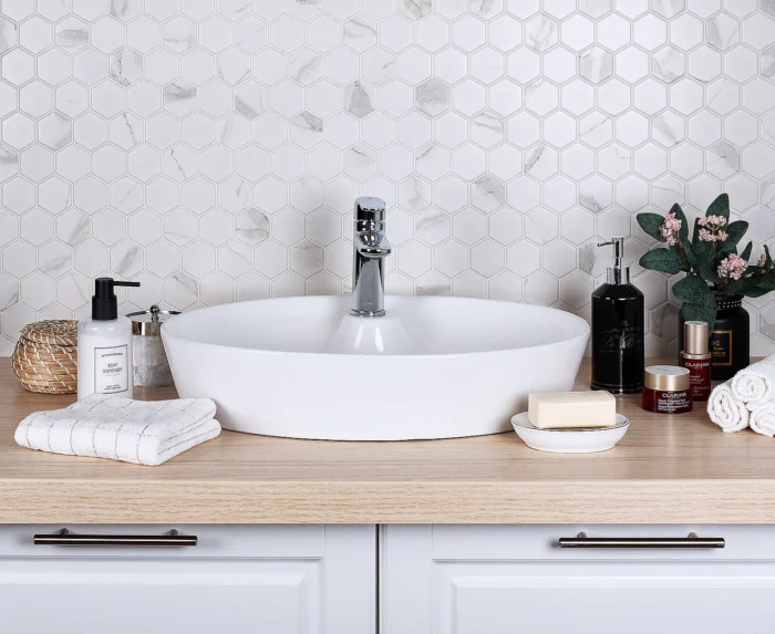 Керамическая мозаика Geometry Hexagon Small Carrara Matt 51x59 — изображение 3
