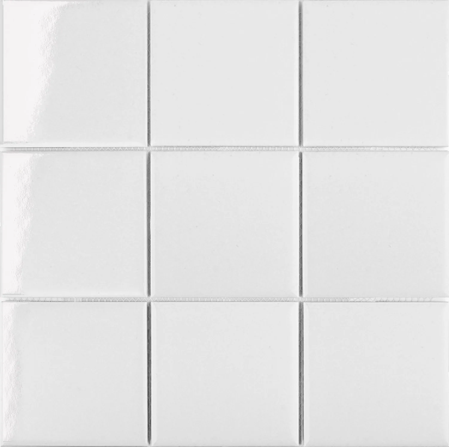 f7bdbe18f8a076fd0e8b05b248a650a4 Керамическая мозаика 10х10 см White Glossy 97х97 — изображение 1