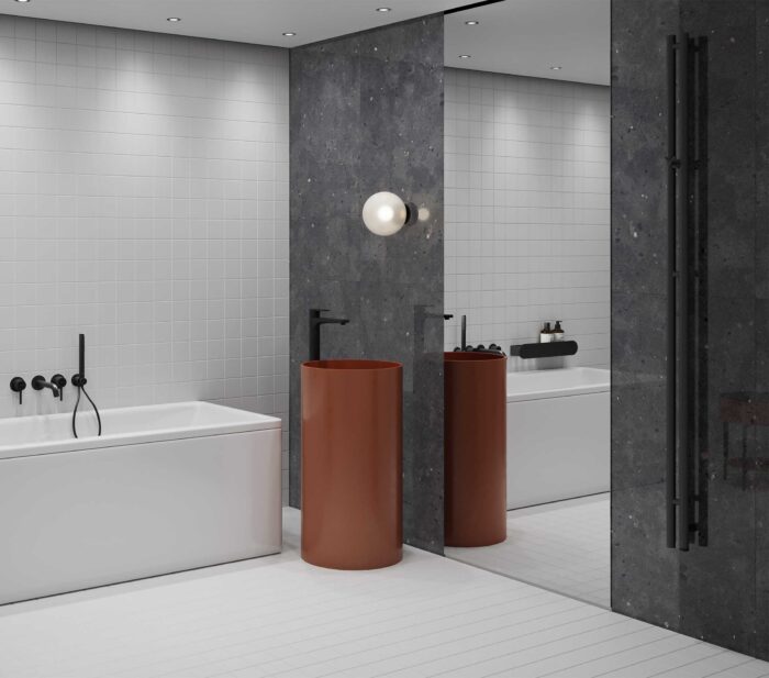Керамогранит SUGAR Concreto FENIX NERO 60x120 — изображение 3