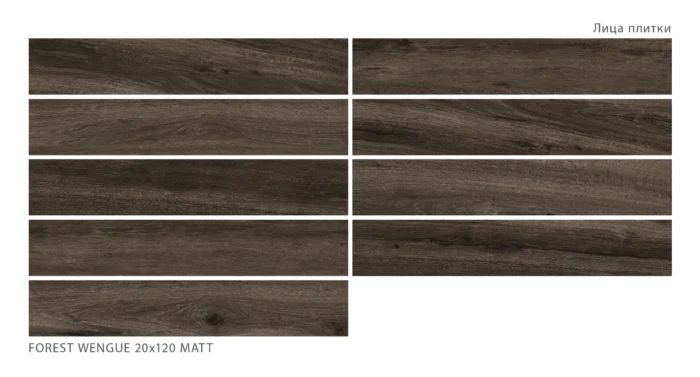 Керамогранит Forest  FOREST WENGUE 20x120 MATT — изображение 2