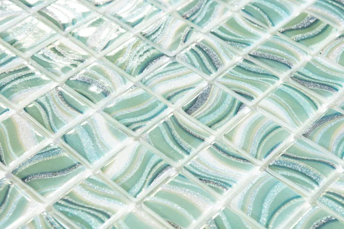 Стеклянная мозаика Glitter 7806 Glitter Jade 25x25 — изображение 2