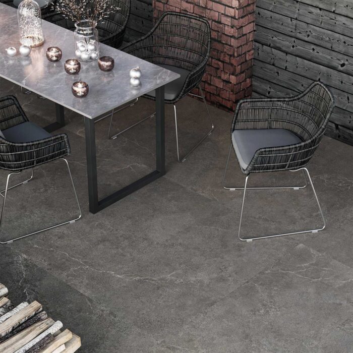 Керамогранит Antislip 60x120 LIMESTONE NERO — изображение 4