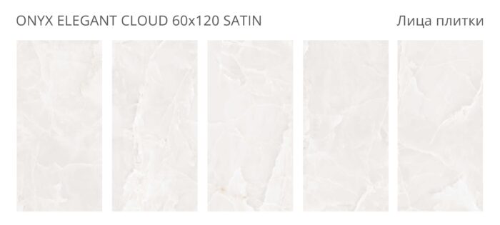 Керамогранит LunaRossa ONYX ELEGANT CLOUD 60x120 SATIN — изображение 2