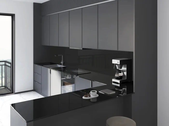 Керамический слэб Polished ALPI BLACK 2400x800x15мм — изображение 4