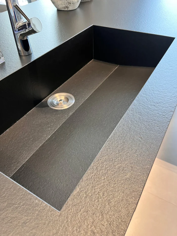 Керамический слэб Monocolors  BLACK TEXTURE 1600х3200х12мм — изображение 2