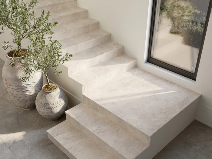 Керамический слэб   Matt TRAVERTINE GREY MATT CARVING 1600х3200х12мм — изображение 4