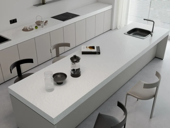 Керамический слэб Monocolors  WHITE TEXTURE 1600х3200х12мм — изображение 3