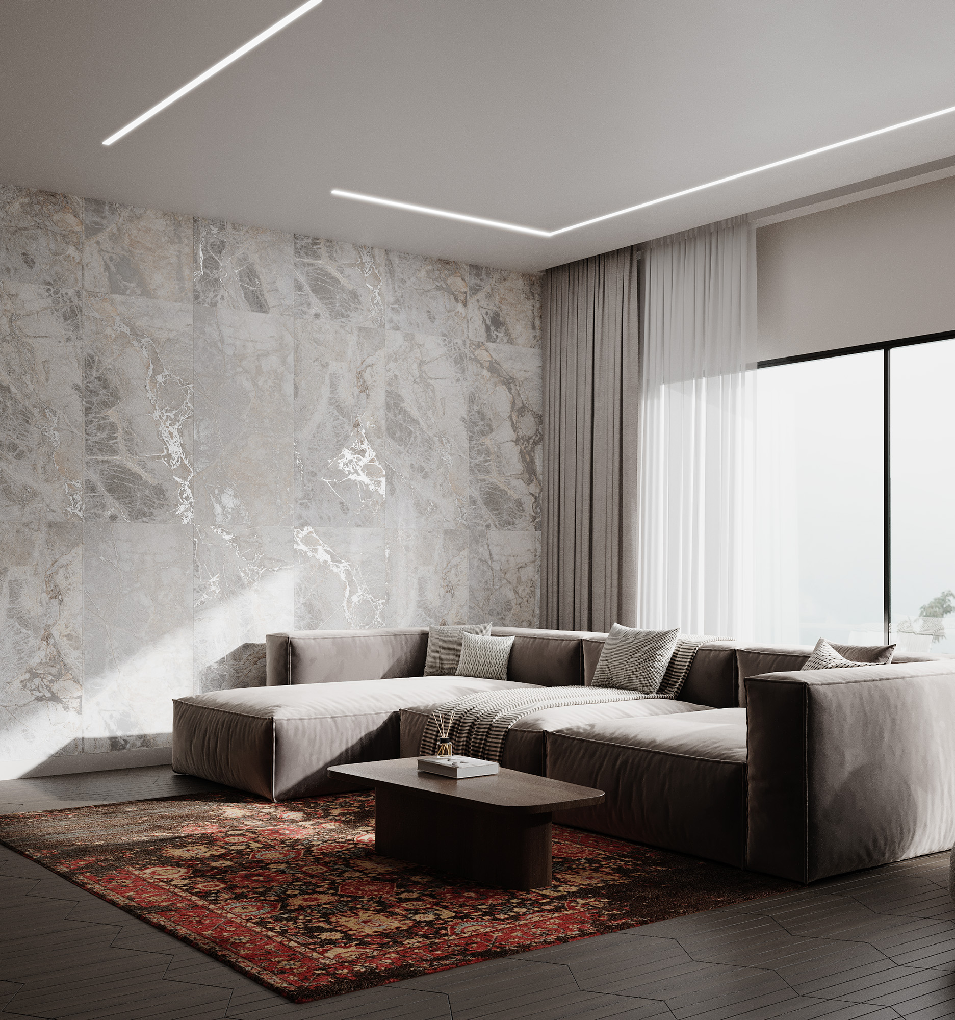 101-1779367812_9a83139216847a713ba1.jpg Керамогранит Arcadia Ceramica CREDAL SMOKE 60x120 см — изображение 1