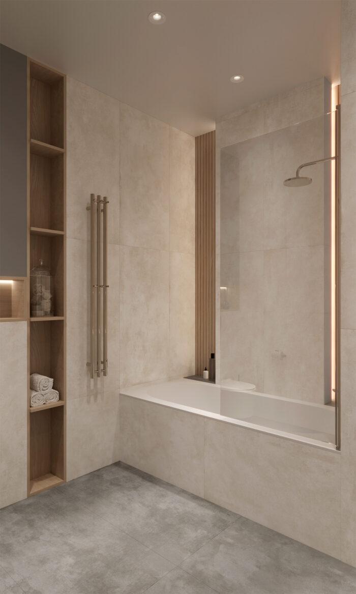 Керамогранит Arcadia Ceramica CEMENTUM BIANCO 60x120 см — изображение 4