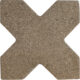 Керамогранит Equipe Elda Cross Coffee 12x12 см