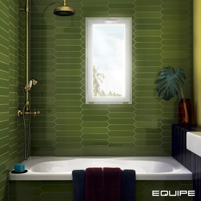 Керамическая плитка Equipe Arrow Green Kelp 5x25 см — изображение 2