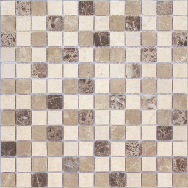 ltwh25ndcb37xx69g0f26ffsbk2tpodm.jpg Мозаика Pietra Mix 1 MAT 23x23x4 — изображение 1