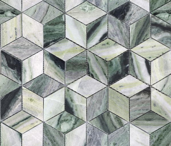 peuv41ah5z0m98jli6p1bdvft424xgex.jpg Мозаика Onice Verde oliva POL diamond 96x55x7 — изображение 1