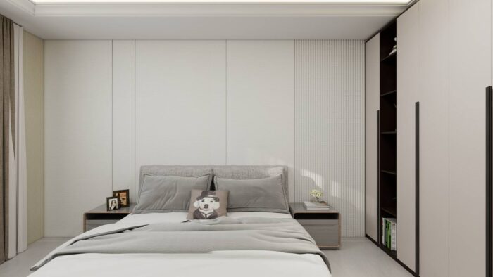 Панель Bonaparte Fabric White carbon matt 1080x2800x8 мм — изображение 2