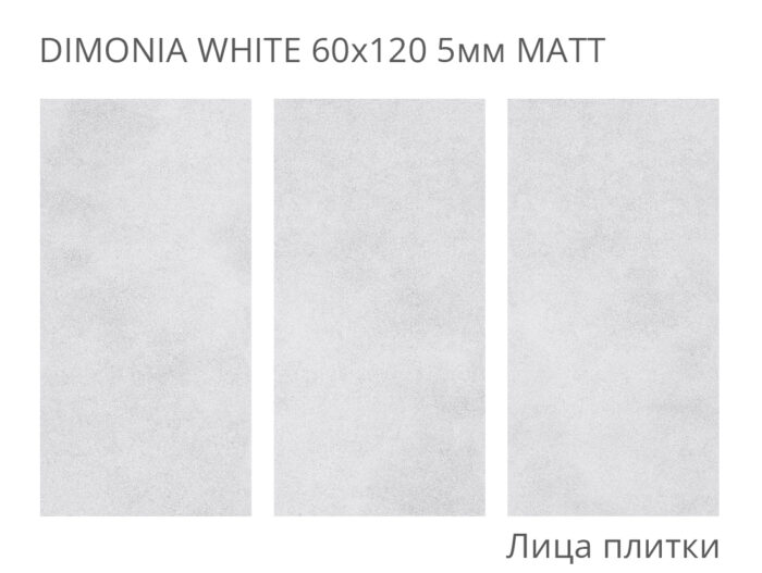 Керамогранит Staro Loft DIMONIA WHITE 60x120 см 5 мм MATT — изображение 2